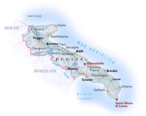 Cartina Puglia Cartina Della Puglia Geografica Politica E Mare