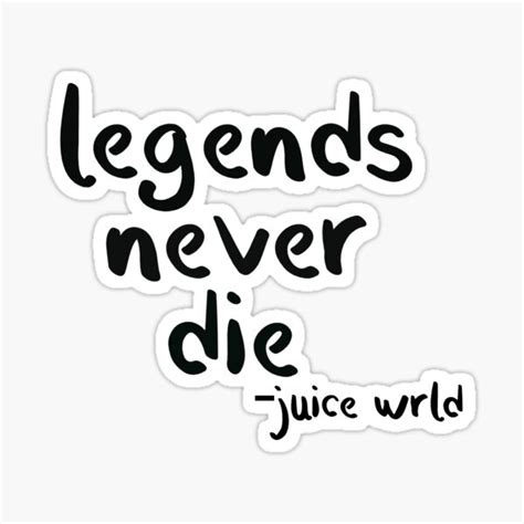 Legends Never Die Sticker By Alanik Redbubble