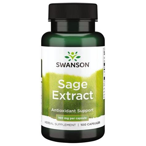 Swanson Premium Sage Extract 160 Mg 100 Caps Swanson®