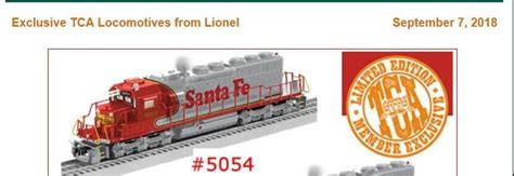Lionel 1900114100 Tca Scale Santa Fe Sd40 2 Legacy Diesel 5054 New