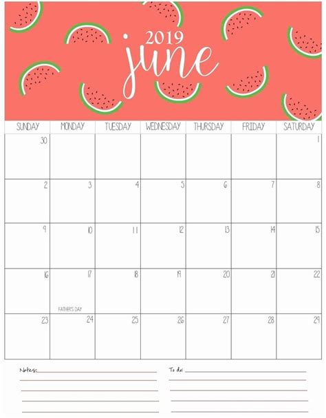 June 2019 Printable Wall Calendar June June2019 2019calendar
