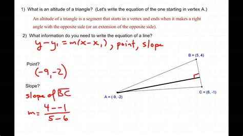 In most cases the altitude of the triangle is inside the triangle, like this: maxresdefault.jpg