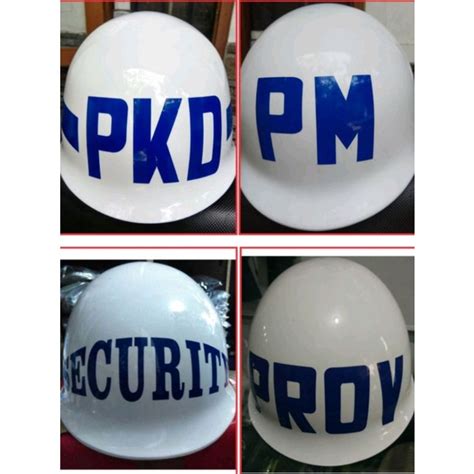 Jual Helm Security Helm Satpam Helm Pkd Helm Pm Shopee Indonesia