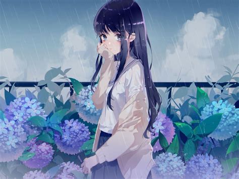 117 Anime Girl Rain Wallpaper Hd Images Myweb