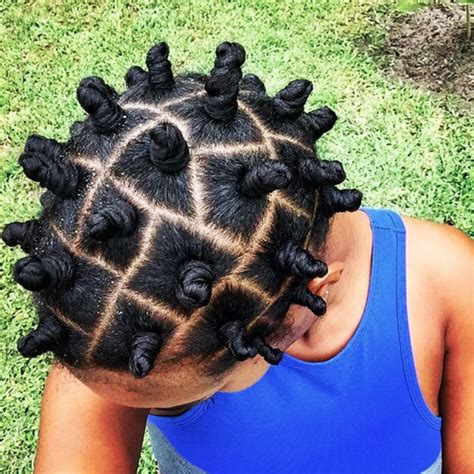 Twisting your thirsty roots using this unique method is great great for hair protection. 59 Best Images Bantu Knots On Black Hair : 35 Frohawk ...