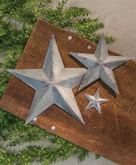 12 Inch Galvanized Metal Barn Star The Weed Patch