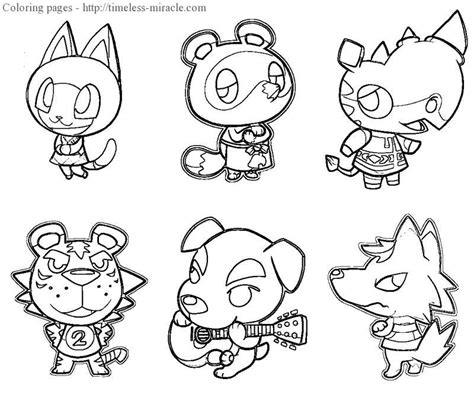 Animal Crossing Coloring Pages Timeless