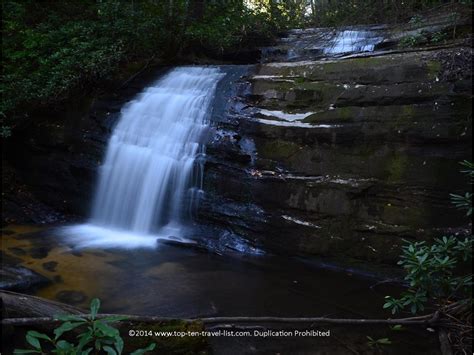 Hiking The Appalachian Trail Beautiful Long Creek Falls In Blue Ridge