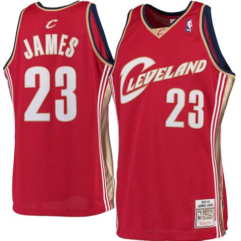 Mitchell And Ness Lebron James Cleveland Cavaliers Burgundy 2003 04