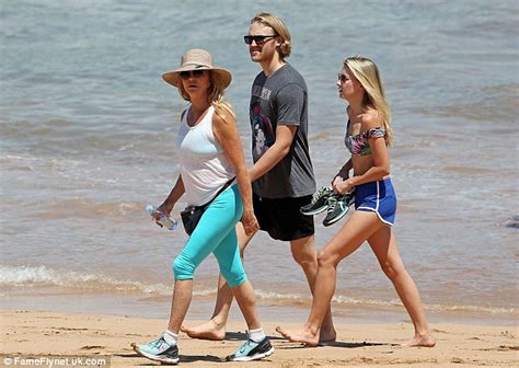 Goldie Hawn Attends Maui Film Festival With Son Wyatt Russell And His
