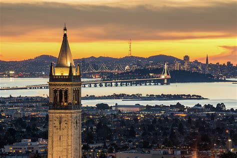 Berkeley Campanile With Bay Bridge And Photograph By Chao Photography