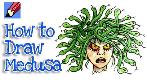 How To Draw Medusa The Gorgon Real Easy YouTube