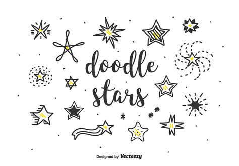 Download Doodle Stars Vector Set 161996 - Download Free Vectors, Clipart Graphics & Vector Art