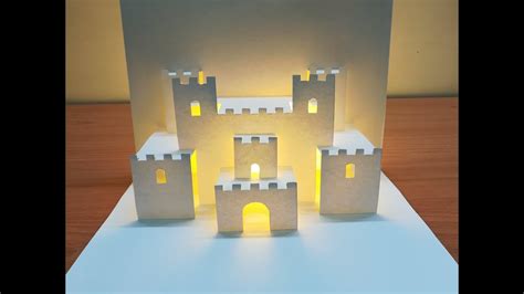 3d Castle Pop Up Card Origami Paper Art Kirigami 3d城堡 Youtube