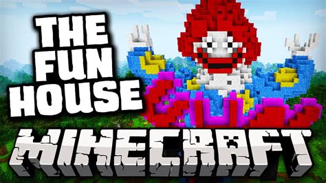 Minecraft The Fun House Passeio Do Terror Rollercoaster Map Youtube