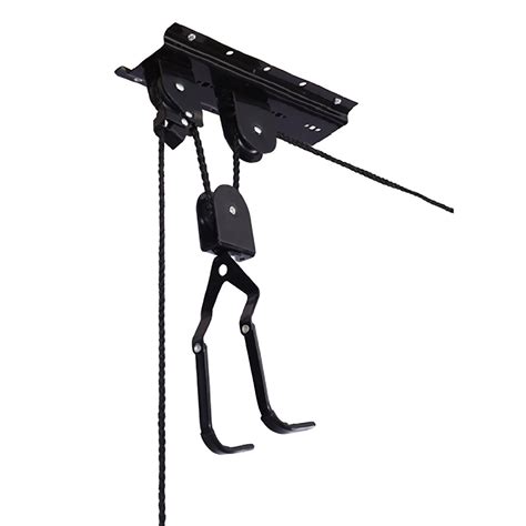 The mastercraft ceiling bicycle lift is an inspired way to solve bicycle storage problems. RAD Cycle Products Garage Mountain Bicycle Hoist Ceiling ...