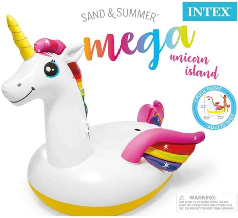 Intex57561 Giant Unicorn Inflatable Ride On Pool Float Cool Swimming