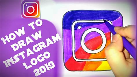 How To Draw A Logo Instagram Cute Easy Step By Step Drawing In Images