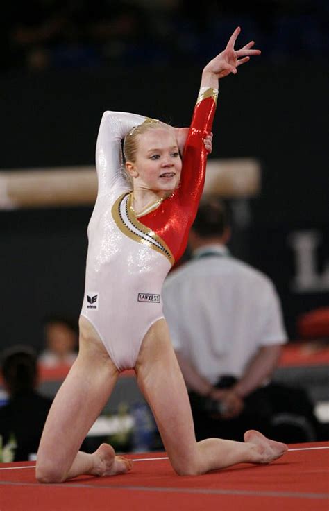 German Gymnast In Cute Workout Outfits Gymnastics Images Female Gymnast