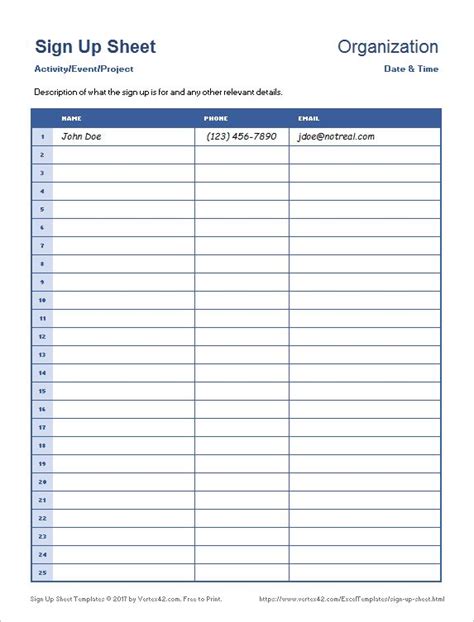 People who use many different platforms to connect with others. Sign Up Sheets - Download a free printable Sign Up Sheet ...