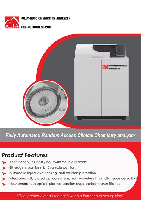 Fully Automated Random Access Clinical Chemistry Analyzer Nik Bio