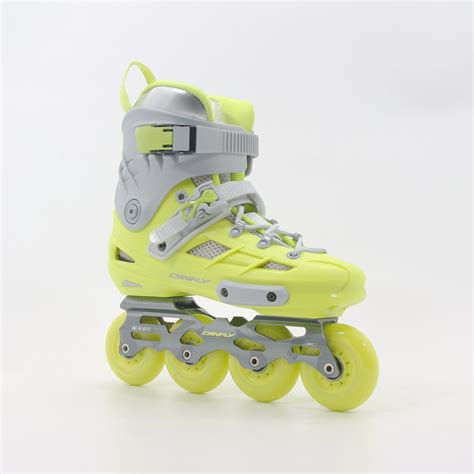Professional Slalom Inline Skates Carbon Fiber Roller Skating Shoes Sliding Free Skating Grey