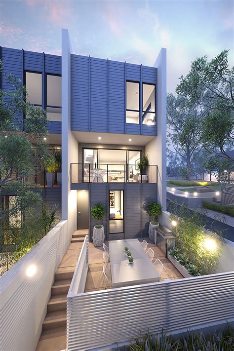 modern 4 plex | Modern townhouse, Small house design architecture