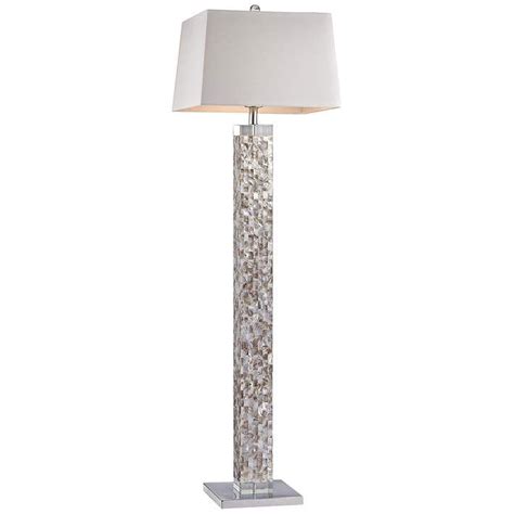 Made with high quality aluminum and ceramic material, this stunning floor lamp is finished in satin nickel. Castie Mother of Pearl Floor Lamp - #9V060 | Lamps Plus ...