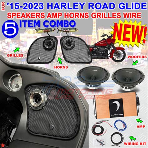 2015 23 Harley Road Glide Diamond Audio Pro Speaker Micro2v2 Mspro65