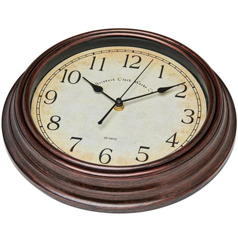 Decorative Brown Wall Clock Bernhard Products