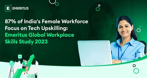 87 Of Indias Female Workforce Focus On Tech Upskilling Emeritus