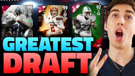 Drafting The Greatest Team Madden 16 Extreme Draft Champions Youtube