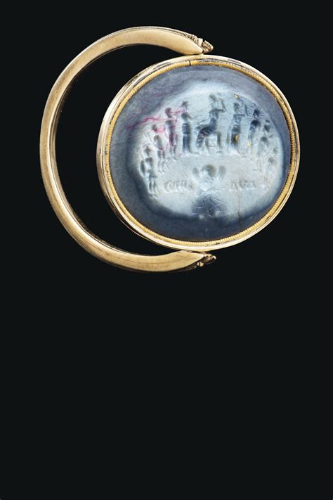A Roman Onyx Ringstone With The Olympians Circa 2nd Century Ad