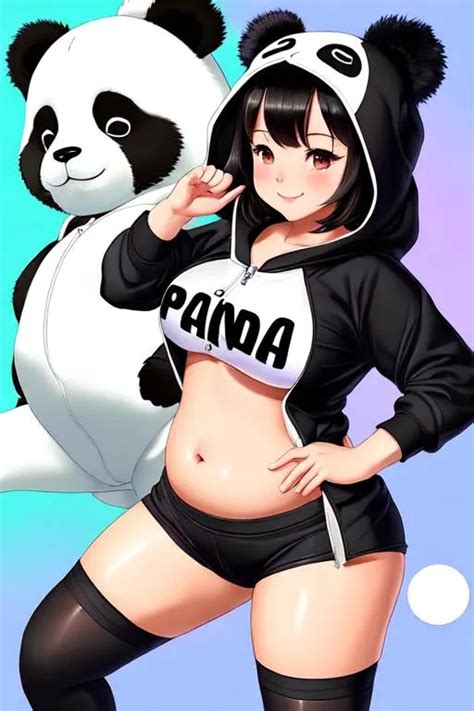 Cute Chubby Panda Woman Kung Fu Martial Arts Figh OpenArt