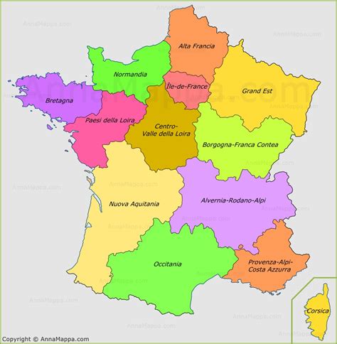 Le montagne più importanti della francia. Mappa degli regioni della Francia | Regioni della Francia ...
