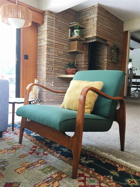 Cozy And Collected Mid Century Modern Den Embracing Dated Original Wood