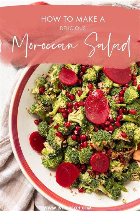 A Delicious Raw Broccoli Salad Recipe With A Moroccan Dressing Summer