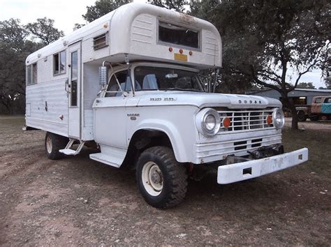 Rare 1966 Dodge Power Wagon W300 Chinook Truck Camper