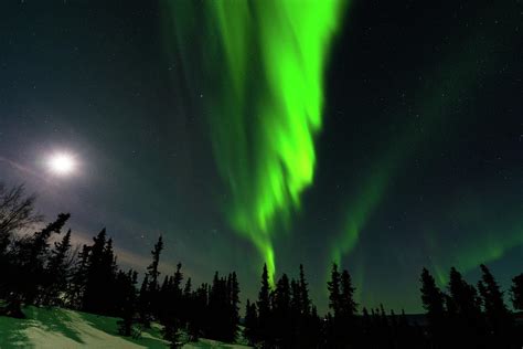 Northern Lights With Moon Photograph By Asif Islam Fine Art America