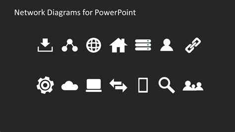 Collection Of Network Diagram Icons For Powerpoint Slidemodel