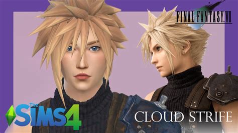 Cloud Strife Final Fantasy Vii The Sims 4 Create The Sim Link