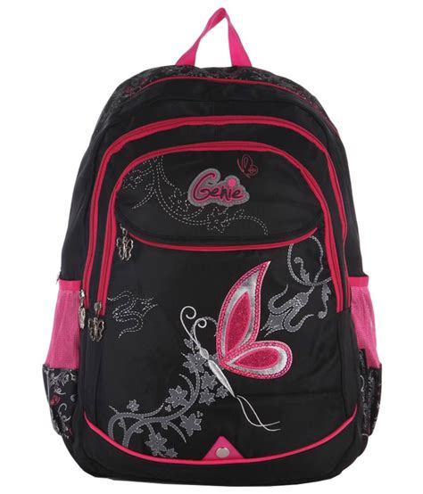Genius Black Polyester School Bag For Girls Buy Online At Best Price