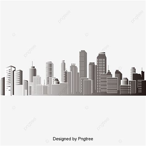 Building Silhouette City Silhouette Building Vector Png And Vector