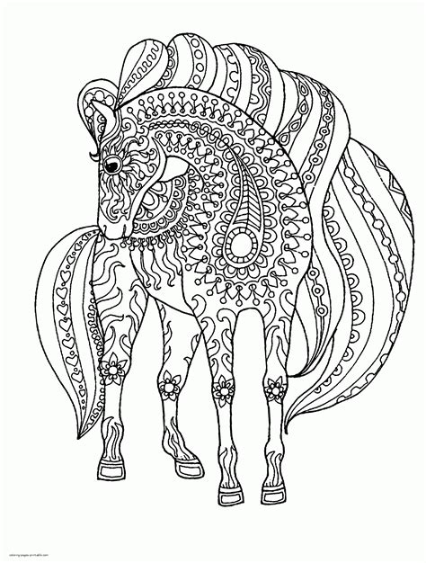 Horse Coloring Pages For Adults Coloring Pages Printablecom