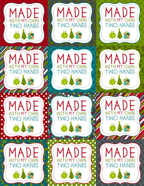 Share it with your family, team or friend by just opening your template. Printable Christmas Labels for Homemade Baking | Free printable labels & templates, label design ...