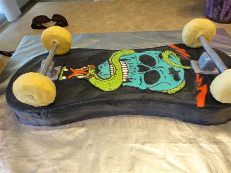 Kims Cakes And Crumbs Skateboard Cake