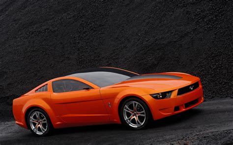 Ford Mustang Giugiaro Concept Side View Hd Desktop Wallpaper