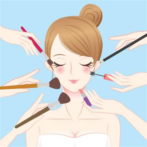 Putting On Makeup Illustrations Royalty Free Vector Graphics And Clip