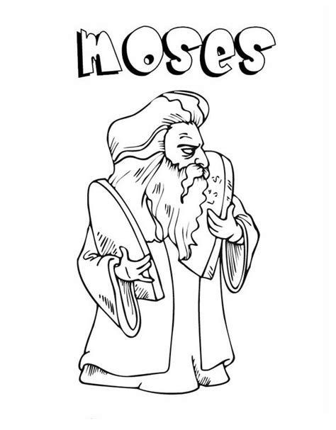 Usually the first stone shows three commandments and the second shows the. Moses And The Ten Commandments Stone Tablets Coloring Page ...