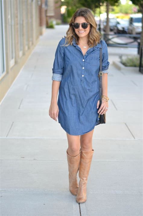 how to wear chambray dress by lauren m